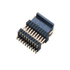 WCON 1.27*2.54mm PCBヘッダーのコネクターの倍のプラスチック180°すくいPA9Tの黄銅H=2.54
