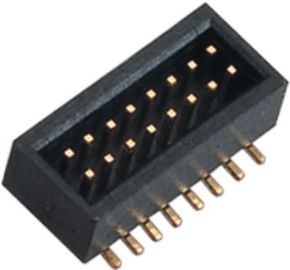 2* 8 Pinの真鍮の金のフラッシュSMT箱ヘッダーのコネクター1.0mm PA9T
