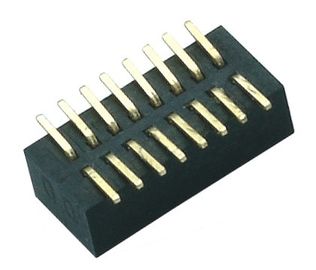2* 8 Pinの真鍮の金のフラッシュSMT箱ヘッダーのコネクター1.0mm PA9T