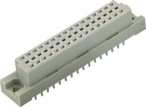 48 PinのまっすぐなすくいPBTの喧騒41612のコネクターPBTの灰色2.54mmヨーロッパのタイプ コネクター
