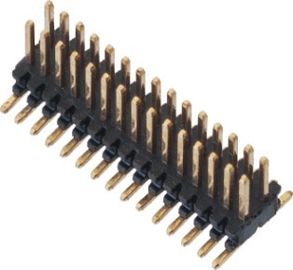 帽子H=1.4の巻き枠のパッキング金のフラッシュROHSとのSMT LCP 0.80*1.20 Pinヘッダーの黒の二重列