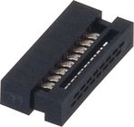 WCON 1.27mm IDCのソケットのコネクター16 Pin PBTの黒30%GF UL94V-0 ROHS