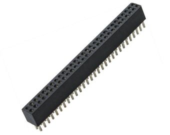 WCON 1.27mm Michined女性の円形Pinヘッダー2*30PのすくいH=3.8mm L=6.0mm