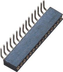 1.27mmの1*15P直角のすくいWCONのコネクターの女性の円形Pinヘッダー