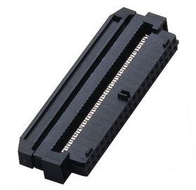 PBTの黒のばねのタイプROHSを締める傾斜路が付いているIDCのソケットのコネクター2.00mm