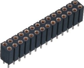 180°DIP PPSは2.54 mm女性ヘッダーのコネクター30%GF UL94V-0を機械で造りました