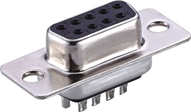コンピュータのための9つのPin Dのタイプ メス コネクタの二重列のはんだDの潜水艦のコネクター
