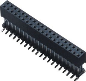 2.0mmピッチの倍の列のコネクターは1つのプラスチックSMTのタイプLCPの黒ROHSを加えます