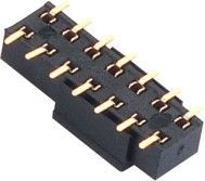 女性ヘッダーのコネクター2.54の間隔をあける二重列PCB板SMT ﹣ 40℃への+105℃