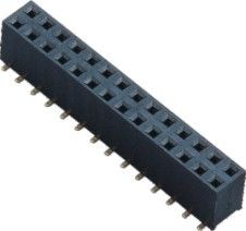 2.54mm女性ヘッダーのコネクターPA9Tの真鍮の蛍光体青銅3.0AMP