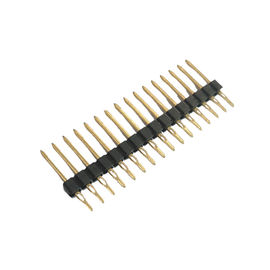 WCONの出版物適合Pinヘッダーのコネクターの単一の列2.54ピッチPBTの黒ROHS