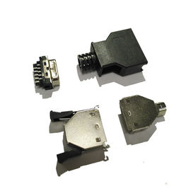 黒いコンピュータ ピン コネクタのSCSI CEN-TYPE 14 Pinの男性PBTの黒Sel.5U」Au/Sn ROHS