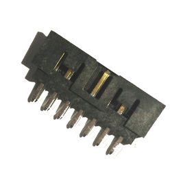 まっすぐなPA9Tの黒2.00の箱ヘッダー14P H=6.4 Sel.Goldのフラッシュ/Sn ROHS