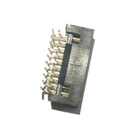 直角の1.27 Mmピッチのコネクター、PA9Tの黒20 Pinヘッダーのコネクター