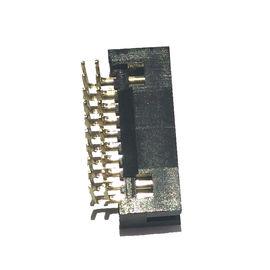 直角の1.27 Mmピッチのコネクター、PA9Tの黒20 Pinヘッダーのコネクター