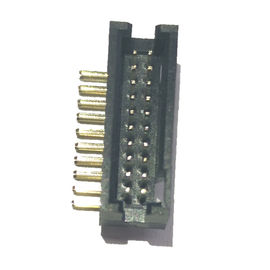 直角の1.27 Mmピッチのコネクター、PA9Tの黒20 Pinヘッダーのコネクター