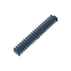 ロック7.62*7.8mmのないPBTの金のフラッシュの障壁のターミナル ブロック2*6P H=28.0 W=17.5