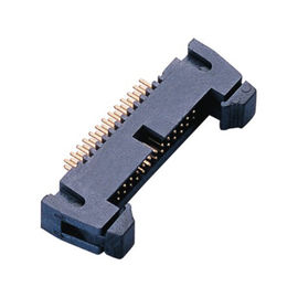 40P PA9Tの黒UL94V-0の掛け金ヘッダー1.27mmのイジェクター ヘッダーの直角の短い管のパッキング