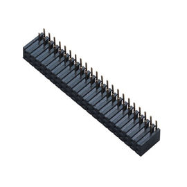 蛍光体青銅1.27mmの2x20女性ヘッダーの二重側面の挿入物90°DIP H=3.45 ROHS
