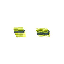 帽子H=1.4の巻き枠のパッキング金のフラッシュROHSとのSMT LCP 0.80*1.20 Pinヘッダーの黒の二重列