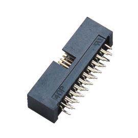 4列H=10.5 1.27*2.54 Mmピッチ箱ヘッダーのコネクターまっすぐなPA9Tの黒ROHS