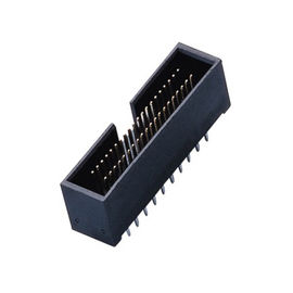 4列H=10.5 1.27*2.54 Mmピッチ箱ヘッダーのコネクターまっすぐなPA9Tの黒ROHS