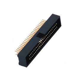 4列H=10.5 1.27*2.54 Mmピッチ箱ヘッダーのコネクターまっすぐなPA9Tの黒ROHS