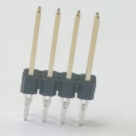 WCONの出版物適合Pinヘッダーのコネクターの単一の列2.54ピッチPBTの黒ROHS