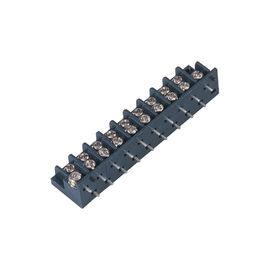 7.62mmのターミナル ブロックは列PA66の黒Snによってめっきされる25%GF UL94V-0の黄銅を選抜します