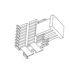 1.27mm PinヘッダーのコネクターH=1.0mm SMT Doulの列の倍のプラスチック