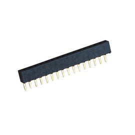 3.96 PCB女性ヘッダーの単一の列最高まっすぐなH=8.9mmの接触抵抗30mΩを投げて下さい