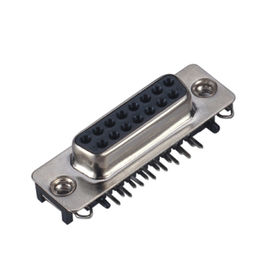 WCON Dのタイプ15ピン コネクタ25mΩの最高の接触抵抗500V AC/DCの青/黒い