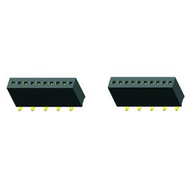 2.0女性ヘッダーのNI上の単一の列SMT PA9Tのタイプ1かタイプ2の高い4.3 AU