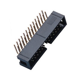 Tin Plating 2*10P 90°のすくい箱男性ヘッダーのコネクター1.27ピッチPA9T