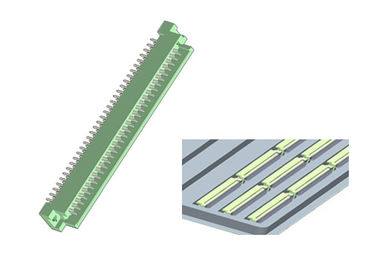 ヨーロッパのコネクターのまっすぐなすくいPBT灰色PCBの男性96Pin喧騒41612 2.54mm ROHS