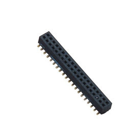 直角PA9T Pinヘッダー2.54黒い二重列Pinヘッダー